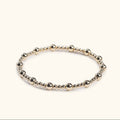 Aurelia gold-filled stacking bracelet flat lay – handmade minimalist jewellery Finland