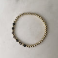 Crema Royale smoky quartz bead bracelet with 14K Goldfilled details – Omasi Collection Finland