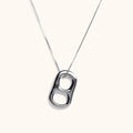 Pop Soda sterling silver soda tab pendant necklace flat lay – Omasi Collection