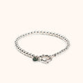 Solme sterling silver bracelet flat lay – Omasi Collection Finland