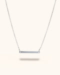 Sylva silver bar necklace flat lay – Omasi Collection Finlandv
