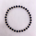 Verve sterling gold-filled black jade bracelet flat lay – Omasi Collection Finland