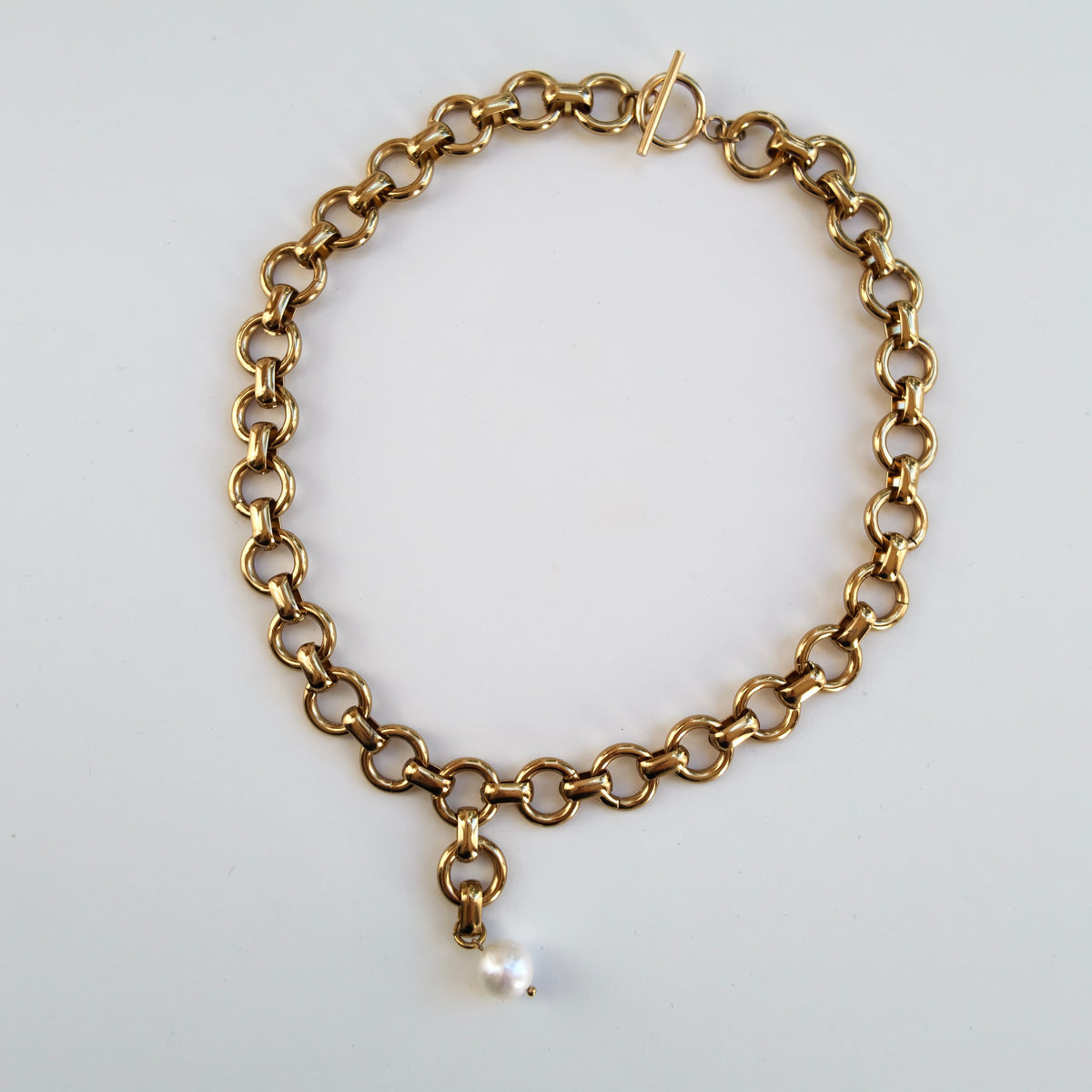 The Link Necklace Pearl